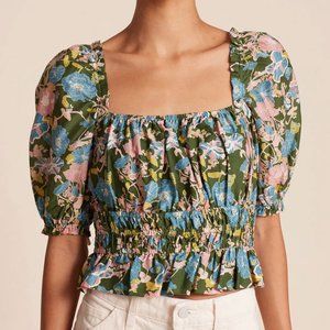 Trovata Bird of Paradise Drew Blouse Spring Tendril